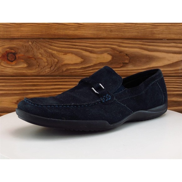 Calvin Klein Sz 10 Loafer Blue Suede Men Slip On Galvin Medium (D,‎ M)